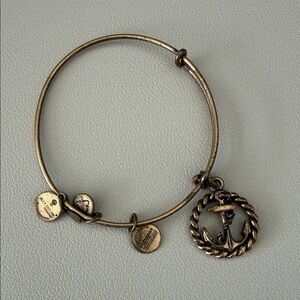 Alex and Ani Bronze Anchor Charm Bracelet
